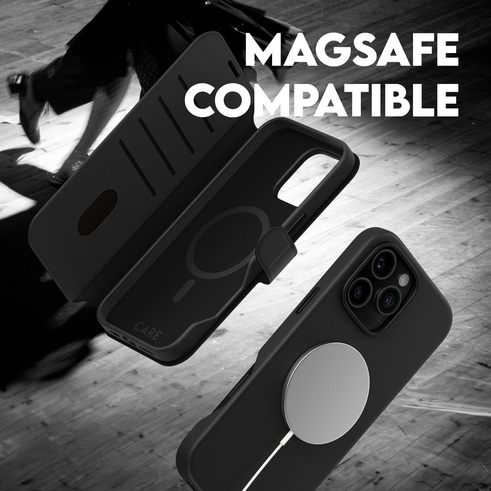 PANZERGLASS Care iPhone 16 Pro Two-In-One Wallet Case Feature Tango