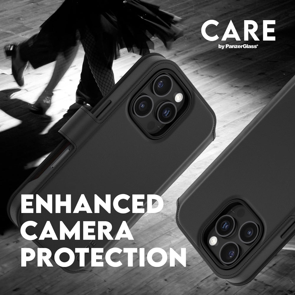 PANZERGLASS Care iPhone 16 Pro Two-In-One Wallet Case Feature Tango