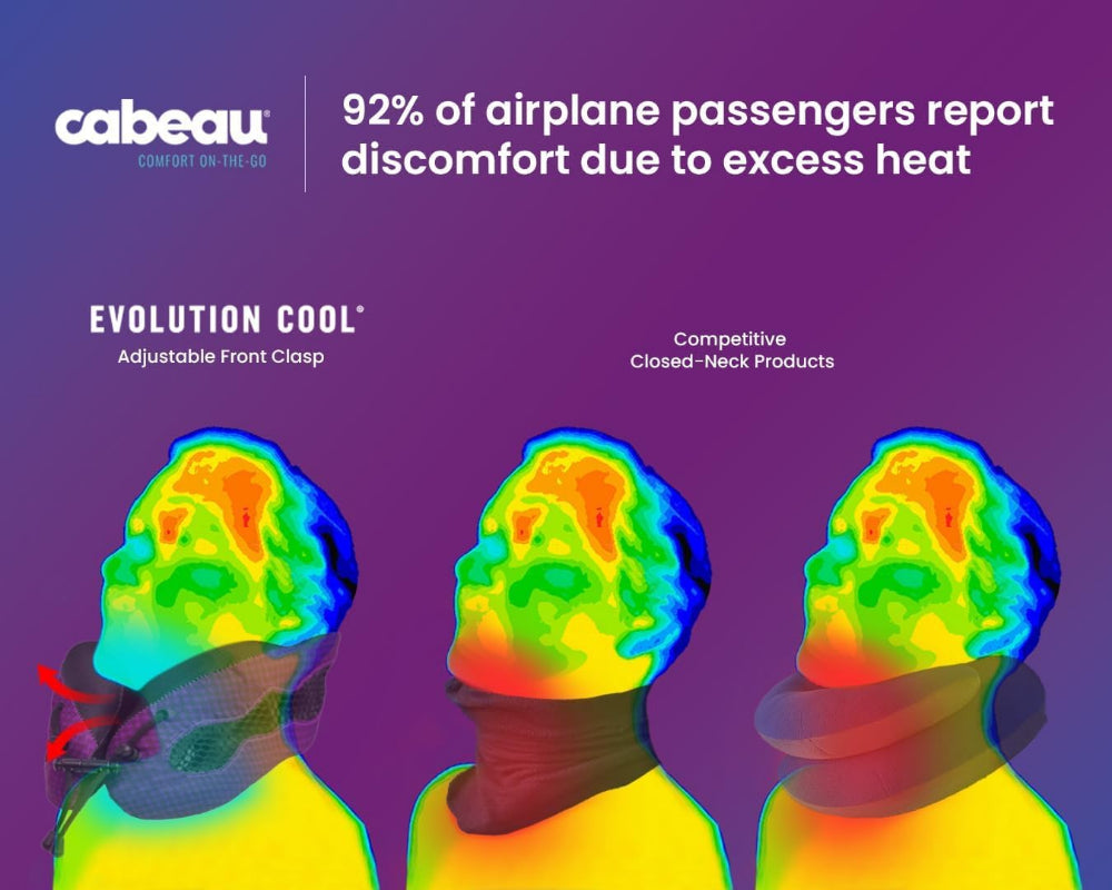 CABEAU Evolution Cool 2.0 Travel Pillow - Blue