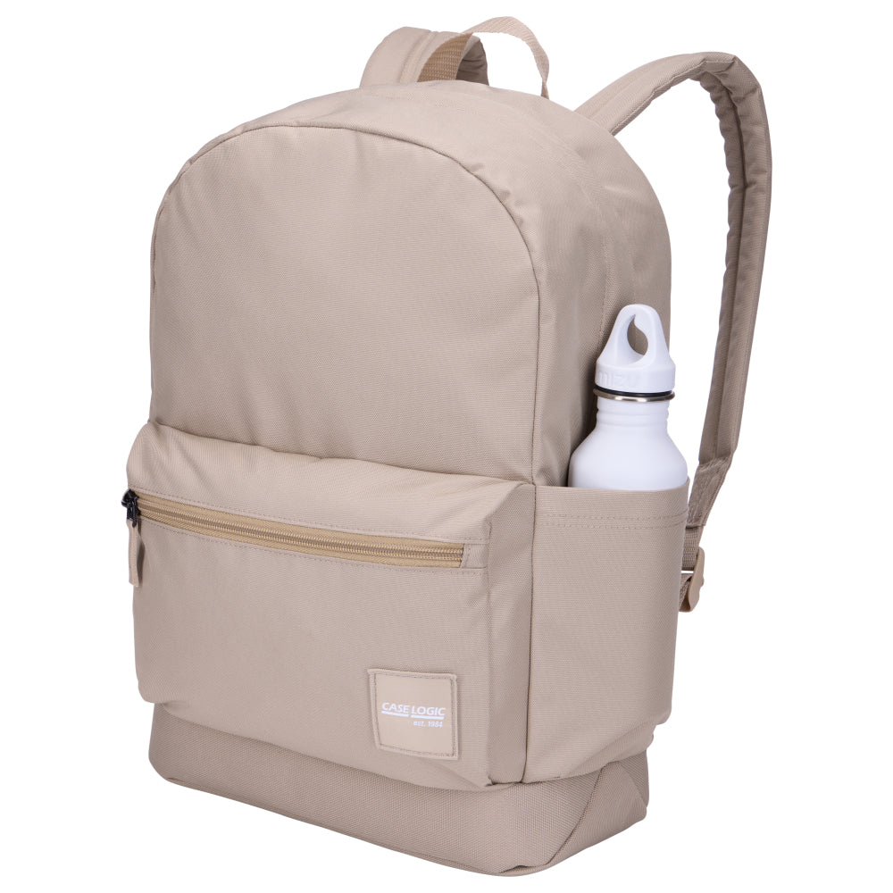 Case Logic Commence Recycled Backpack 24L| 16 Inch Laptop Backpack with Tablet Storage and Campus Pockets, For Student and Professionals, Boulder Beige