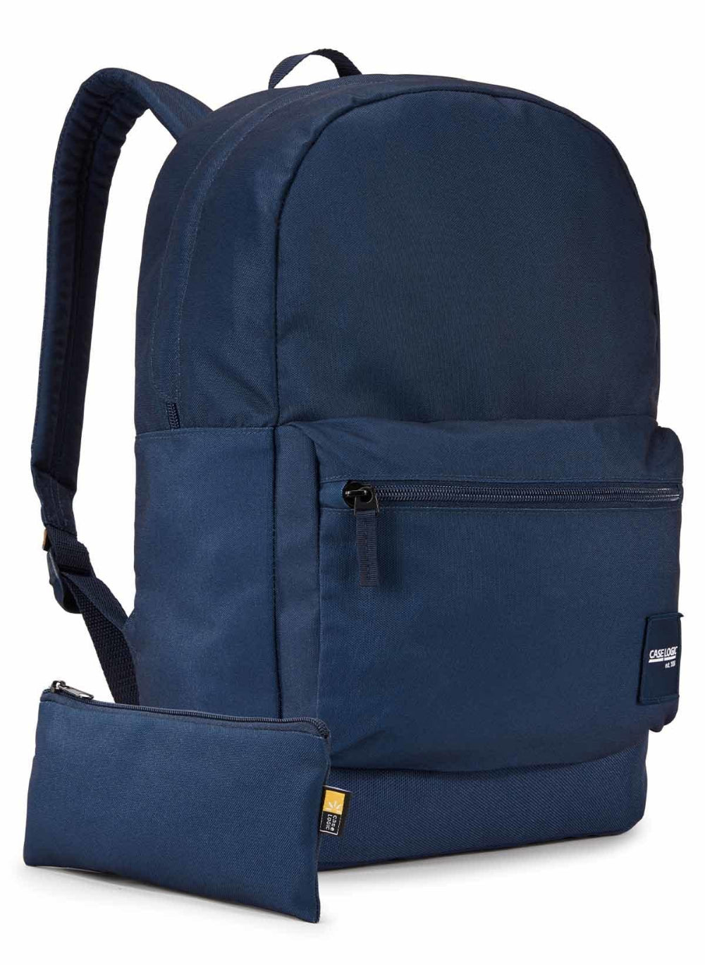 Case Logic Commence Recycled Backpack 24L, Fits Laptops up to 16 Inch, Tablet Sleeve, School and Laptop Bag, Navy Blue