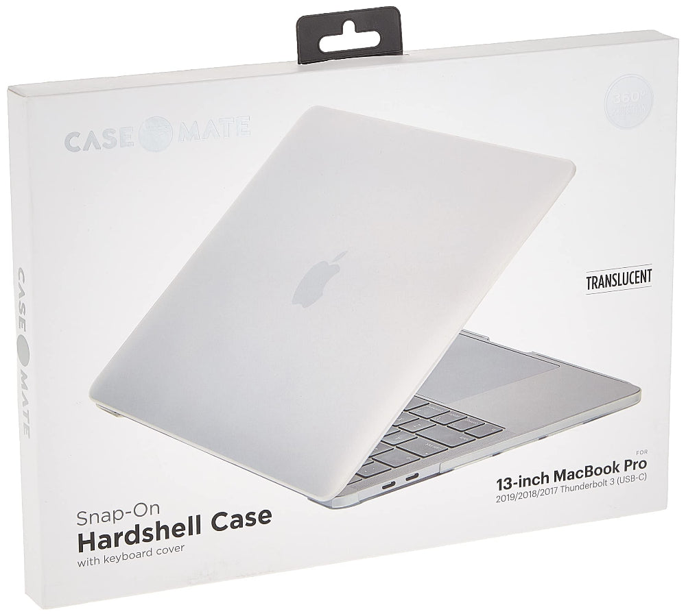 Case-Mate - Snap-On Hard Shell Cases with Keyboard Covers 13" MacBook Pro 2018 Clear