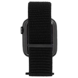 سوار نايلون من CASE-MATE مقاس 42-44 مم لساعات أبل من السلسلة 1-8 و SE - أسود معدني مختلط (تباع ساعة أبل بشكل منفصل)
