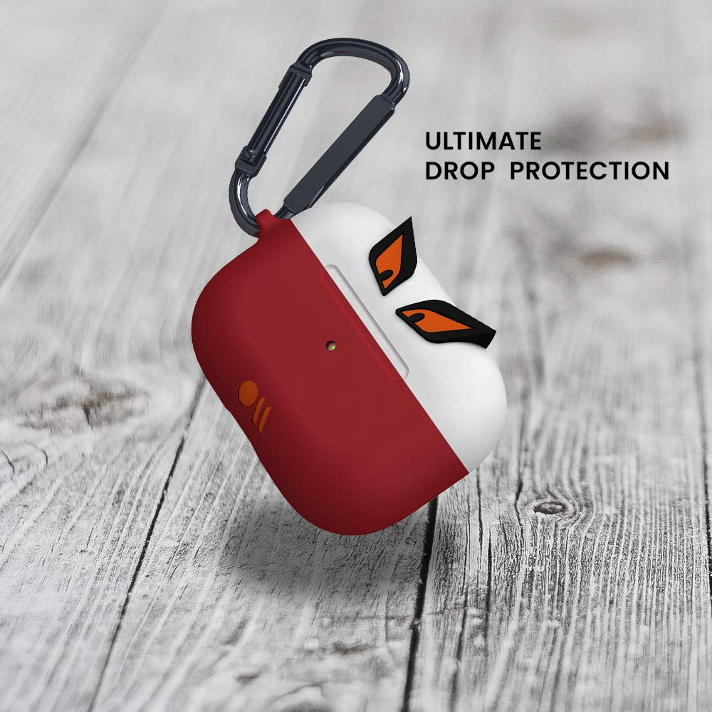 Case-Mate - Airpods Pro Case - CreaturePods - Edge The Bad Boy  (White/Red)
