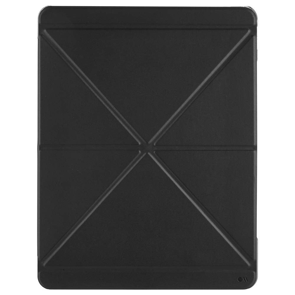 Case-Mate iPad 10.2" 7Th Gen Flip Folio Case - Leather Origami Design w/ 360 Protection, Transparent Back w/ Multiple Viewing Mode, Auto Sleep/Wake, for iPad 10.2 7th Gen - Black