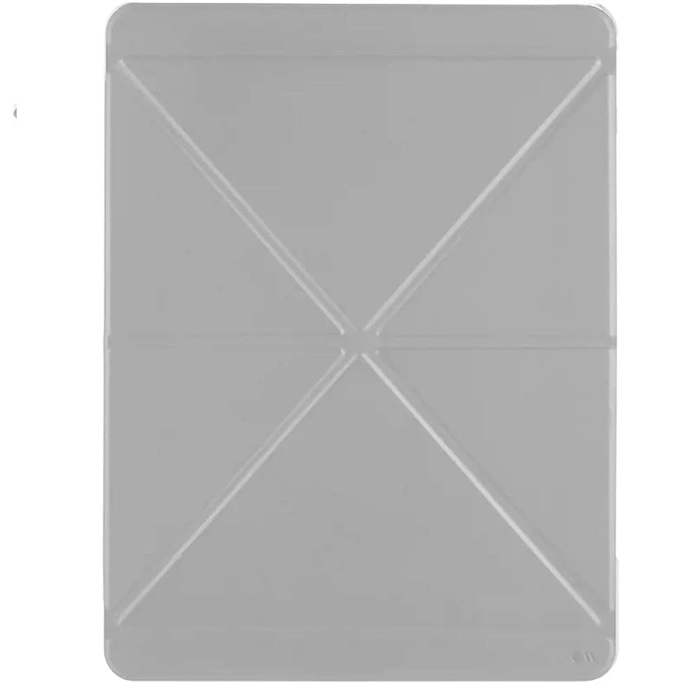 Case-Mate iPad 10.2" 7Th Gen Flip Folio Case - Leather Origami Design w/ 360 Protection, Transparent Back w/ Multiple Viewing Mode, Auto Sleep/Wake, for iPad 10.2 7th Gen - Light Grey