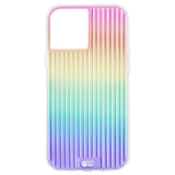 Case-Mate Tough Groove Case for Apple iPhone 12 / 12 Pro - 10-Ft Drop Protection w/ Micropel Anti-microbial Layer 1-PC Construction Groove Design Wireless Charging Compatible - Iridiscent