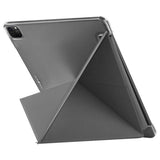 Case-mate Multi-Stand Case for Apple iPad Pro 11" 2021 3rd Gen|Folding Origami Folio Cover, Impact & Scratch Protection, Slim & Thin, See-Through Apple Logo - Black