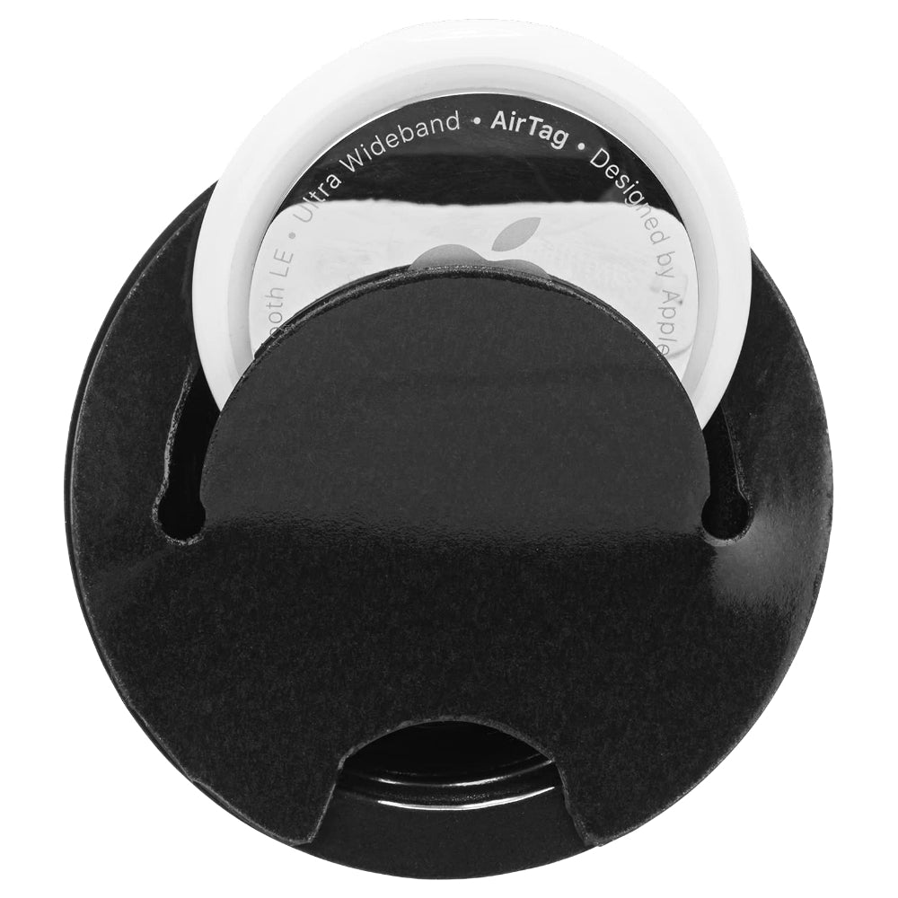 Case-mate Sticker Mount Apple AirTag Case | Easily Insert or Remove AirTag, Scratch Protection for Apple AirTag | Semi-Permanent Adhesive Back, Sleek & Discreet - Black