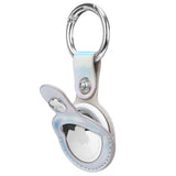 Case-mate Leather Keychain Apple AirTag Case |Innovative Heavy Duty Ring Clip, Easily Insert or Remove AirTag, Scratch Protection for Apple AirTag - Iridescent