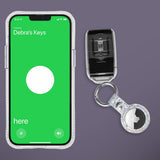 Case-mate Leather Keychain Apple AirTag Case |Innovative Heavy Duty Ring Clip, Easily Insert or Remove AirTag, Scratch Protection for Apple AirTag - Sparkle