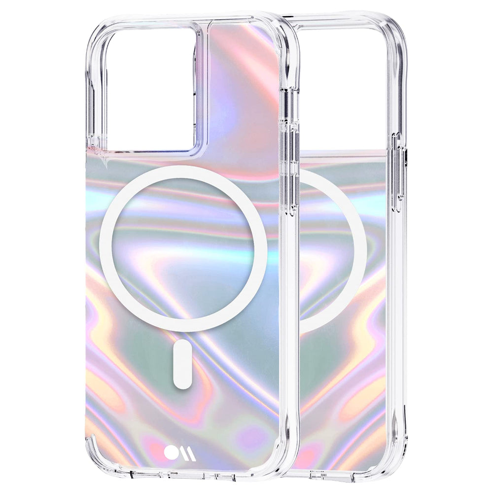 CASE-MATE iPhone 13 Pro - Soap Bubble w/ MagSafe and Antimicrobial - Iridescent