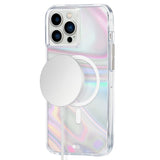 جراب CASE-MATE لهاتف iPhone 13 - تصميم فقاعي مع MagSafe ومضاد للميكروبات - متقزح الألوان