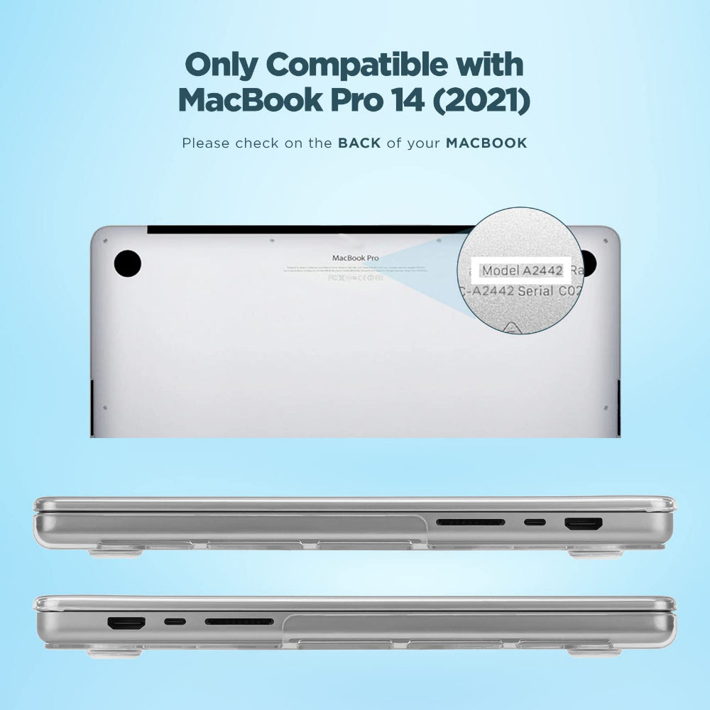 غطاء CASE-MATE لجهاز MacBook Pro 2021 مقاس 14 بوصة (USB-C) - شفاف