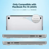 غطاء CASE-MATE لجهاز MacBook Pro 2021 مقاس 14 بوصة (USB-C) - شفاف