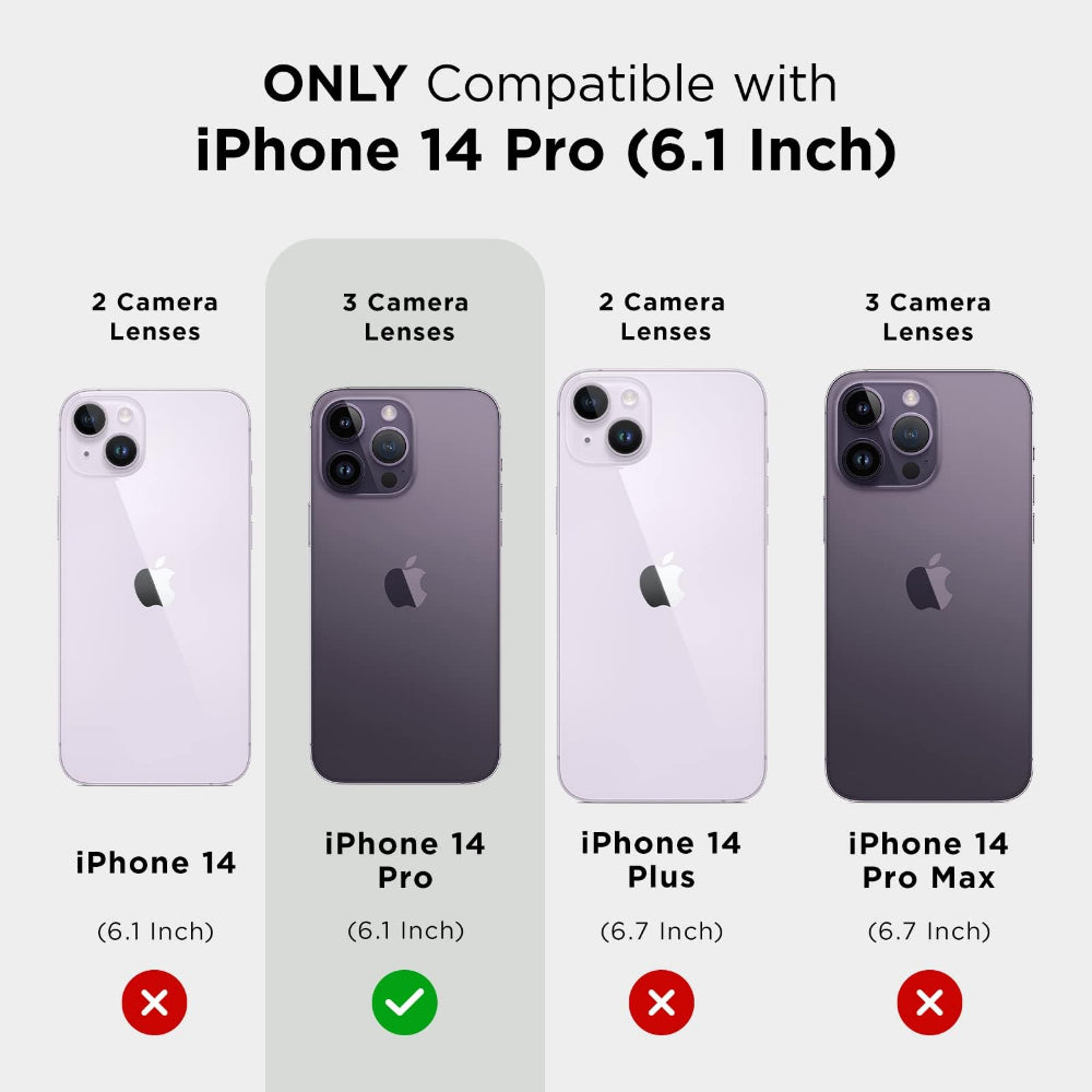 Case-mate Karat Case w/ Magsafe for Apple iPhone 14 Pro 2022 6.1" - 10-Ft Drop Protection w/ Micropel Antimicrobial Layer 1-Pc Construction, Built-in Magnet for Magsafe Wireless Charging - Marble