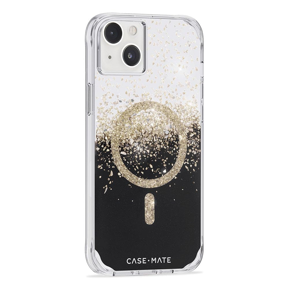 Case-mate Karat Case w/ Magsafe for Apple iPhone 14 Plus 2022 6.7" - 10-Ft Drop tection w/ Micropel Antimicrobial Layer 1-Pc Construction, Built-in Magnet for Magsafe Wireless Charging - Onyx