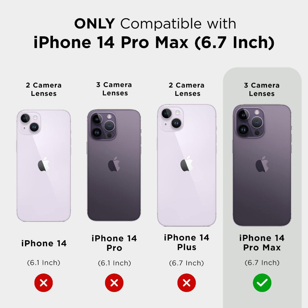Case-mate Blox Case for Apple iPhone 14 Pro Max 2022 6.7" - 10-Ft Drop Protection w/ Micropel Antimicrobial Layer 1-Pc Construction, Built-in Magnet for Magsafe Wireless Charging - Clear