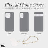 Case-mate GOLD LINK CHAIN PHONE WRISTLET|Detachable Universal Phone Strap, Secure Anchor & Latch, Fashionable & Stylish, Made from HypoAllergnenic Material, Works w/ Apple & Android Cases - Gold