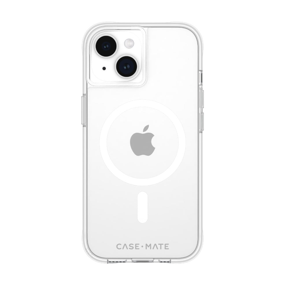 CASE-MATE iPhone 15 Tough Case with Magsafe - Anti-Scratch & Anti-Microbial - Clear