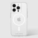 Case-mate Tough Case w/ Magsafe for Apple iPhone 15 Pro 2023 6.1"| 12-Ft Drop Protection w/ Anti-Scratch Coating, AntiMicrobial Layer, Anti-Yellowing, Raised Edges, Wireless Charging- Clear