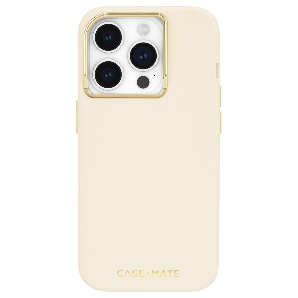 CASE-MATE iPhone 15 Pro Silicone with Magsafe - Beige