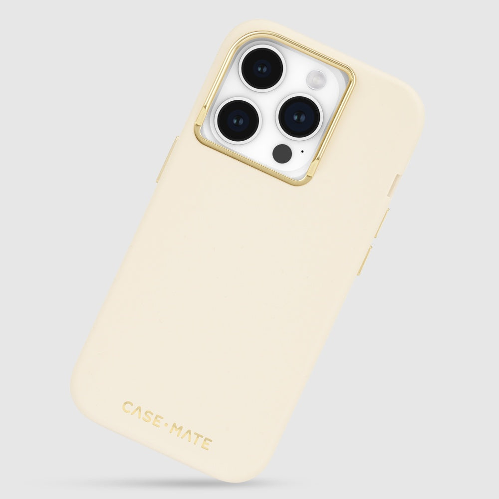 CASE-MATE iPhone 15 Pro Silicone with Magsafe - Beige