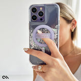 Case-mate Karat Case w/ Magsafe for Apple iPhone 15 Pro 2023 6.1"| 12-Ft Drop Protection w/ Anti-Scratch Coating, AntiMicrobial Layer, Raised Edges, 1-Pc Construction, Wireless Charging - Pearl