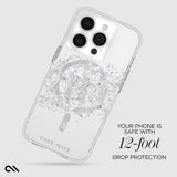 Case-mate Karat Case w/ Magsafe for Apple iPhone 15 Pro 2023 6.1"| 12-Ft Drop Protection w/ Anti-Scratch Coating, AntiMicrobial Layer, Raised Edges, 1-Pc Construction, Wireless Charging - Pearl