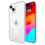 Case-mate Tough Case w/ Magsafe for Apple iPhone 15 Plus 2023 6.7"| 12-Ft Drop Protection w/ Anti-Scratch Coating, AntiMicrobial Layer, Anti-Yellowing, Raised Edges, Wireless Charging- Clear