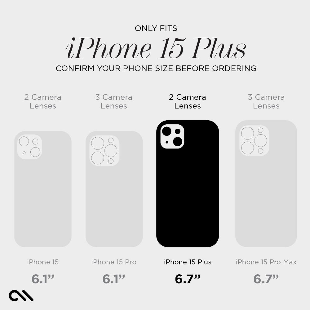 Case-mate Tough Case w/ Magsafe for Apple iPhone 15 Plus 2023 6.7"| 12-Ft Drop Protection w/ Anti-Scratch Coating, AntiMicrobial Layer, Anti-Yellowing, Raised Edges, Wireless Charging- Clear