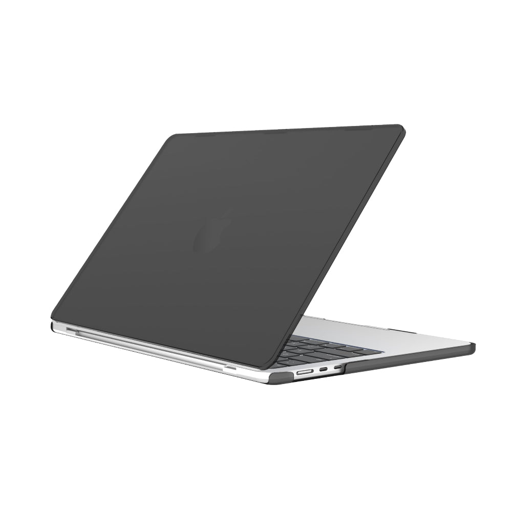 Case-mate Apple Macbook Air 15" M3/M2 (2024/2023) Snap-on Case - Transparent Hardshell cover Impact & Scratch Protection, See-Through Apple Logo w/ Keyboard Cover (US & UK Layout) - Smoke