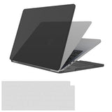 Case-mate Apple Macbook Air 15" M3/M2 (2024/2023) Snap-on Case - Transparent Hardshell cover Impact & Scratch Protection, See-Through Apple Logo w/ Keyboard Cover (US & UK Layout) - Smoke