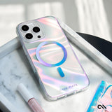 Case-mate Soap Bubble Case w/ Magsafe for Apple iPhone 16 Pro 6.3" 2024| 12-Ft Drop Protection w/ Anti-Scratch Anti Yellowing Coating, Raised Edges, Fashion Case, Wireless Charging - Iridiscent