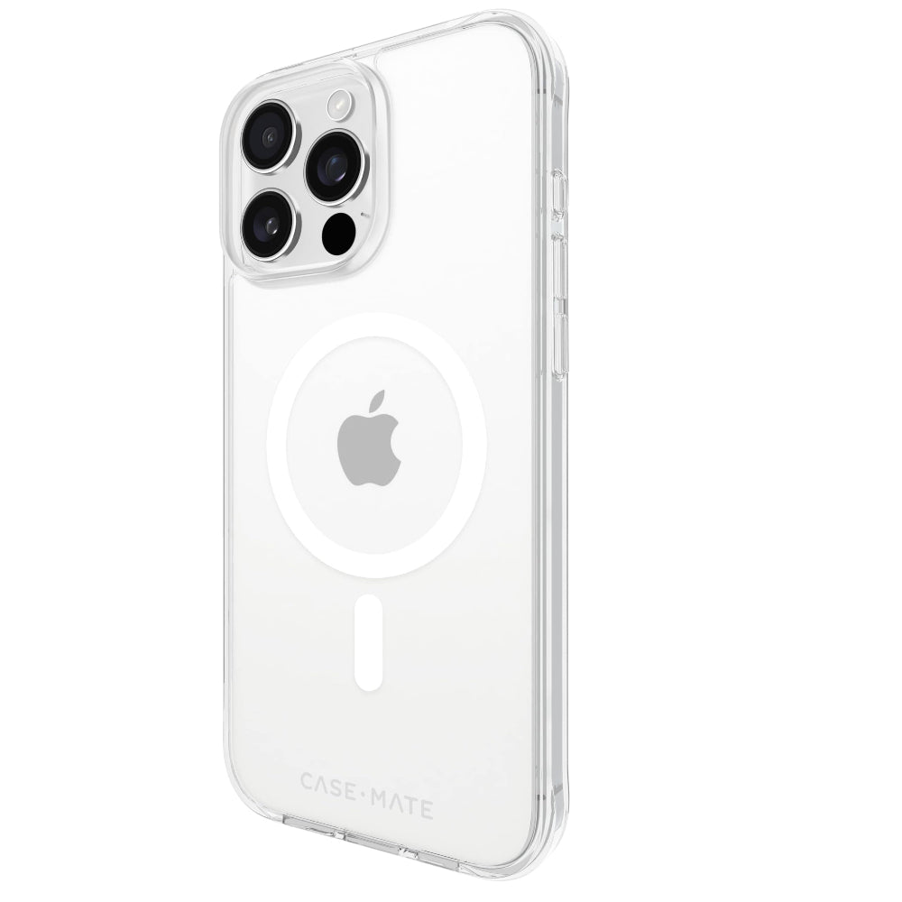 Case-mate Tough Case w/ Magsafe for Apple iPhone 16 Pro Max 6.9" 2024| 12-Ft Drop Protection w/ Anti-Scratch Anti Yellowing Coating, Raised Edges, Fashion Case, Wireless Charging - Clear