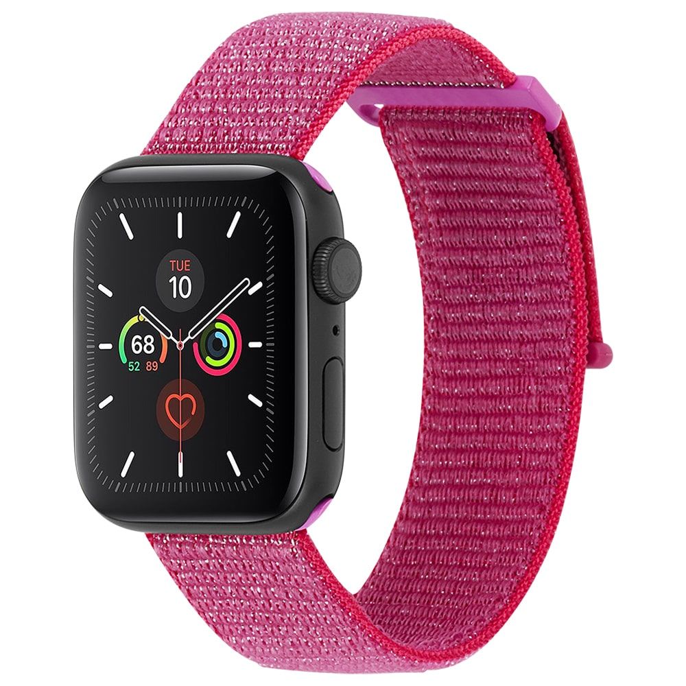 [OPEN BOX] CASE-MATE 38-41mm Apple Watch Nylon Band for Series 1-8 & SE - Metallic Pink  (Apple Watch sold separately)