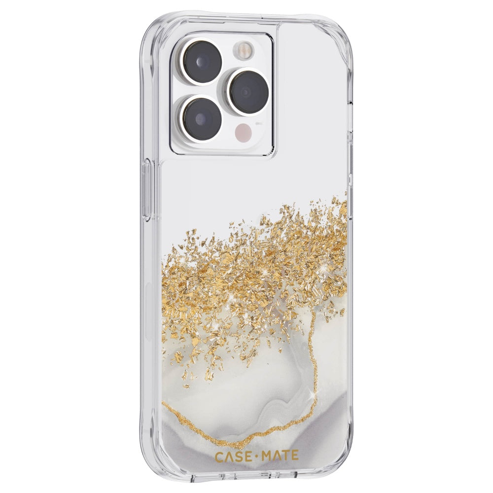 CASE-MATE iPhone 14 Pro with Antimicrobial, Anti-Scratch - Karat Marble