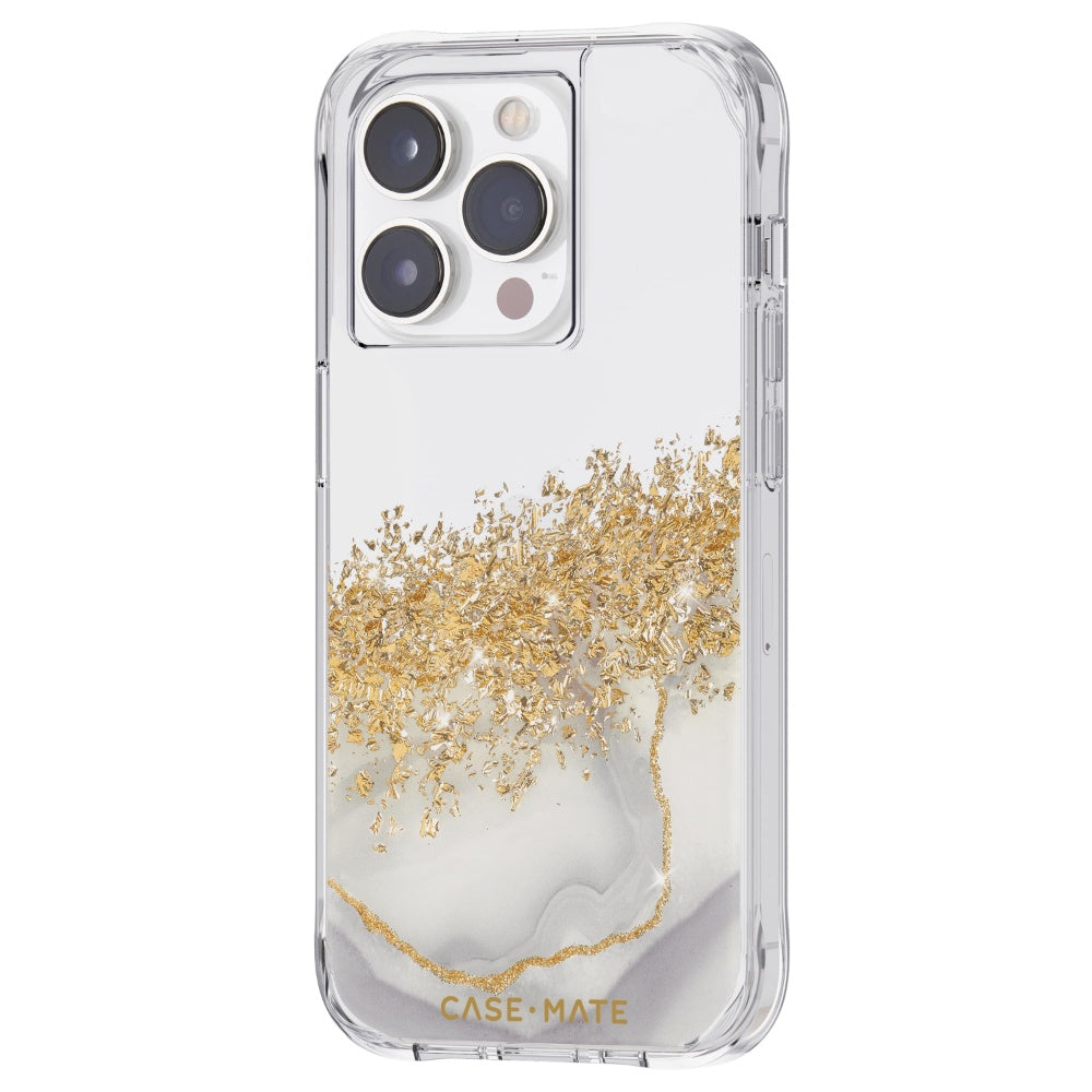 CASE-MATE iPhone 14 Pro with Antimicrobial, Anti-Scratch - Karat Marble