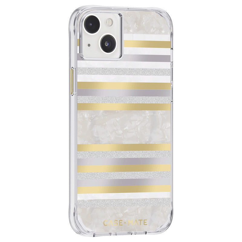 CASE-MATE - IPHONE 14 PLUS - PEARL STRIPES WITH MAGSAFE W/ ANTIMICROBIAL