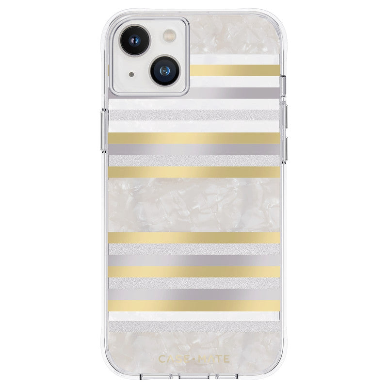 CASE-MATE - IPHONE 14 PLUS - PEARL STRIPES WITH MAGSAFE W/ ANTIMICROBIAL