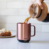 EMBER Mug 2 Metallic Collection 10 Oz / 295 ML Rose Gold Uk Plug