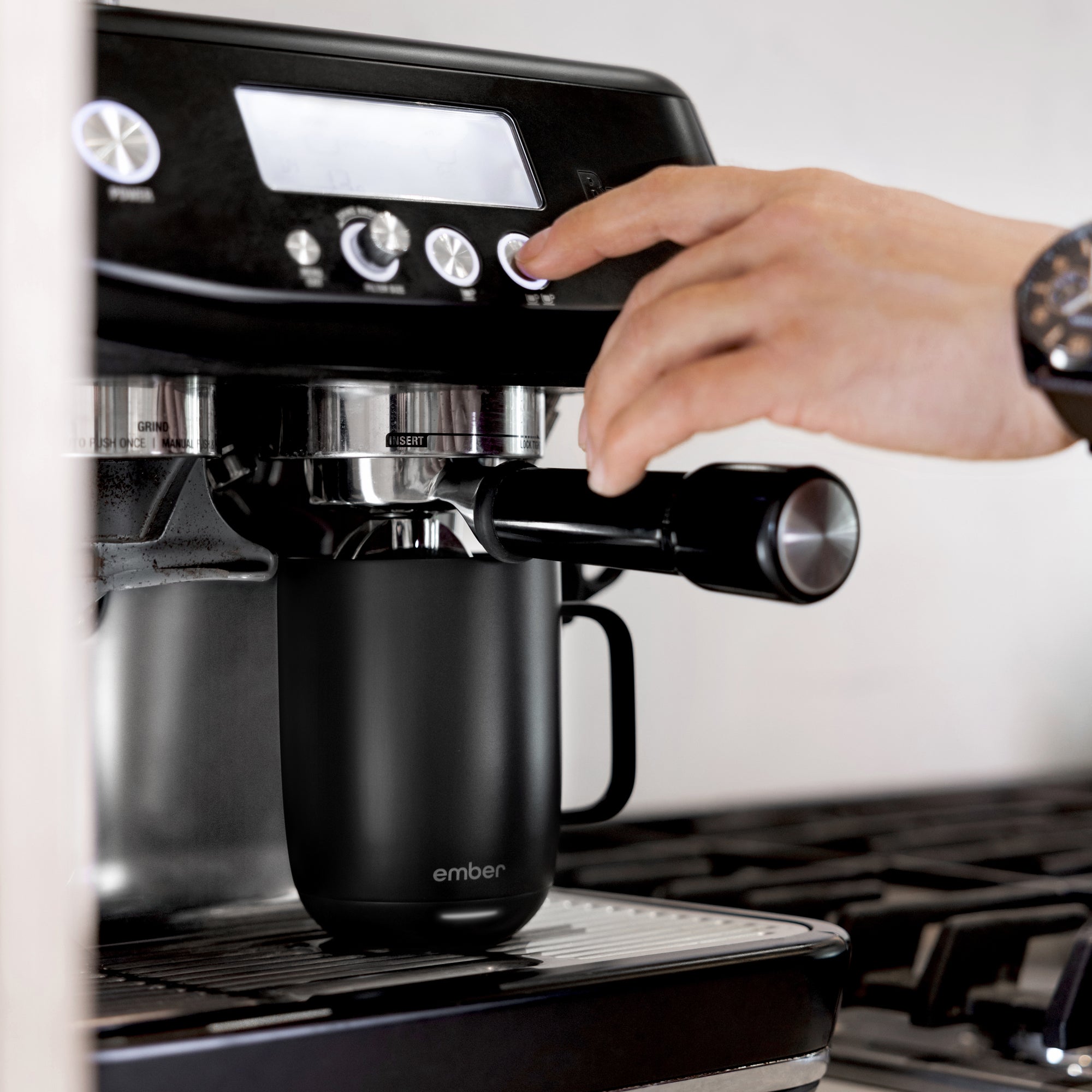 EMBER Mug 2 Temperature Control Mug 14 Oz / 414 ML Black Uk Plug