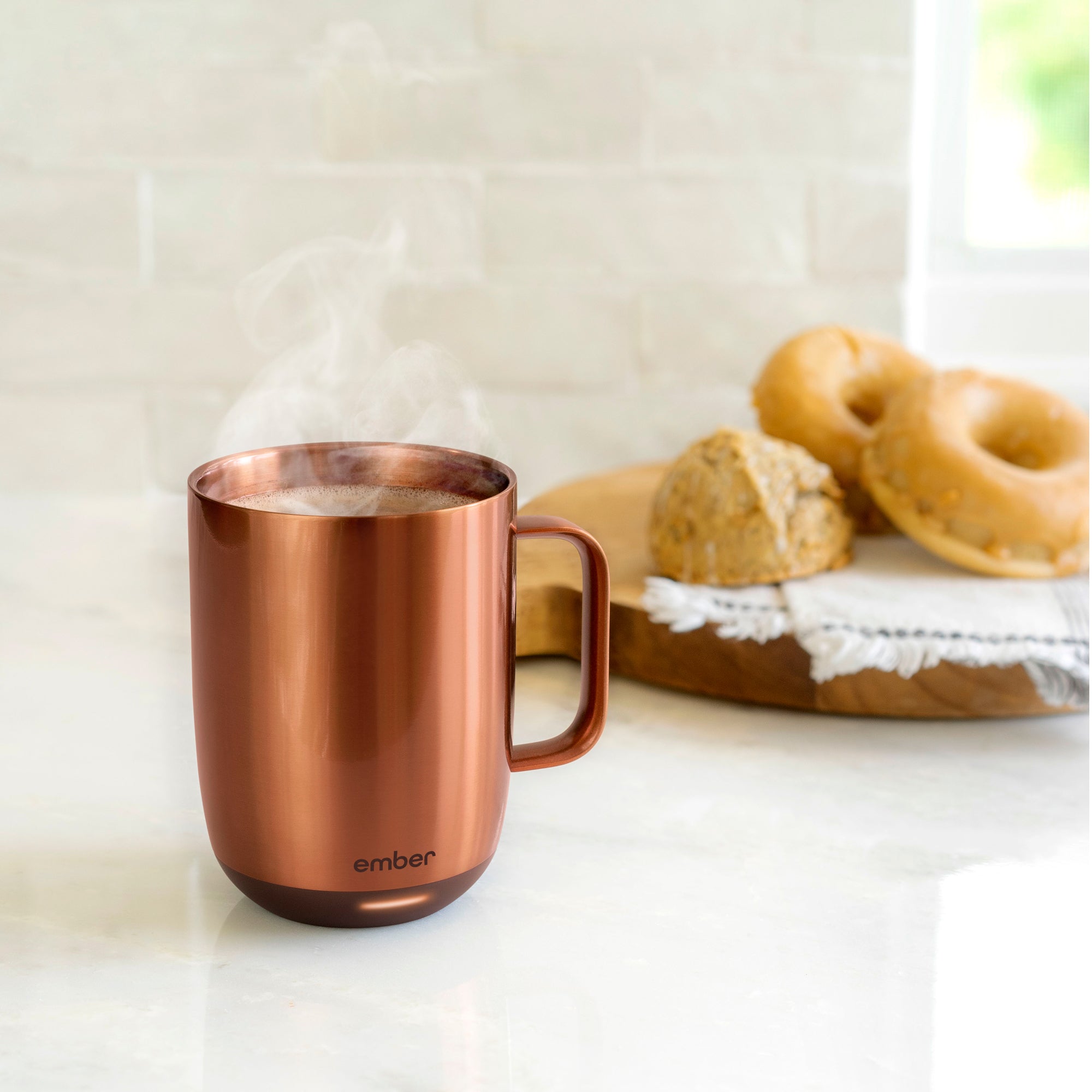 EMBER Mug 2 Metallic Collection 14O z / 414 ML Copper Uk Plug