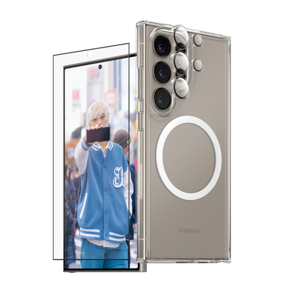 PANZERGLASS Care Samsung S25 Ultra 3-In-1 Bundle Flagship Clear