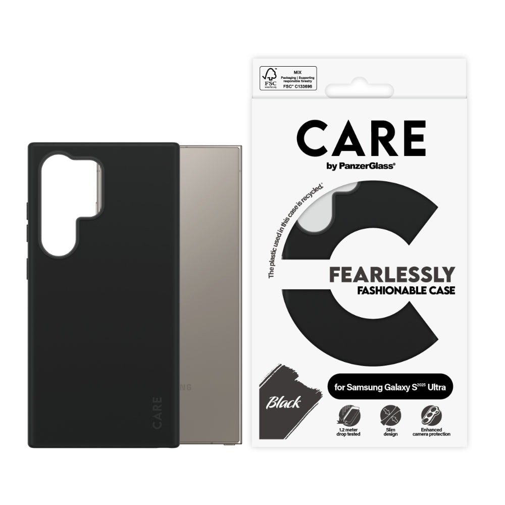 PANZERGLASS Care Samsung S25 Ultra Phone Case Fashion Black