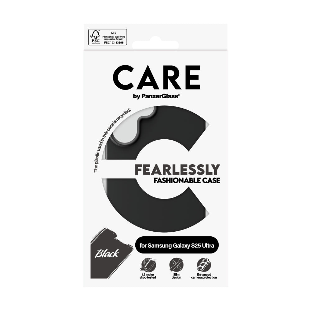 PANZERGLASS Care Samsung S25 Ultra Phone Case Fashion Black