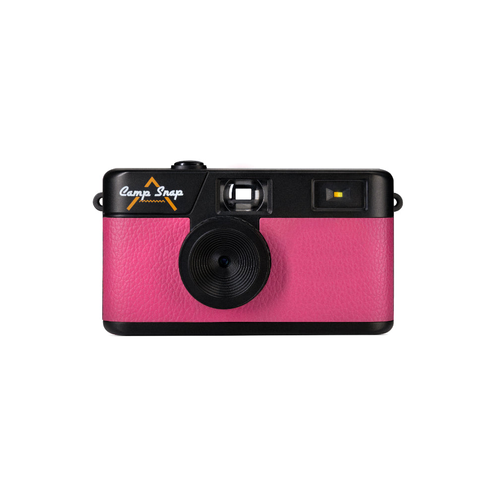 Camp Snap V105 Screen-Free Digital Camera | 8MP Point-and-Shoot Vintage Style, LED Flash, Rechargeable Battery, 500 Photos per charge, Includes 4GB Micro SD Card, for Kids and Adults, Flamingo Pink