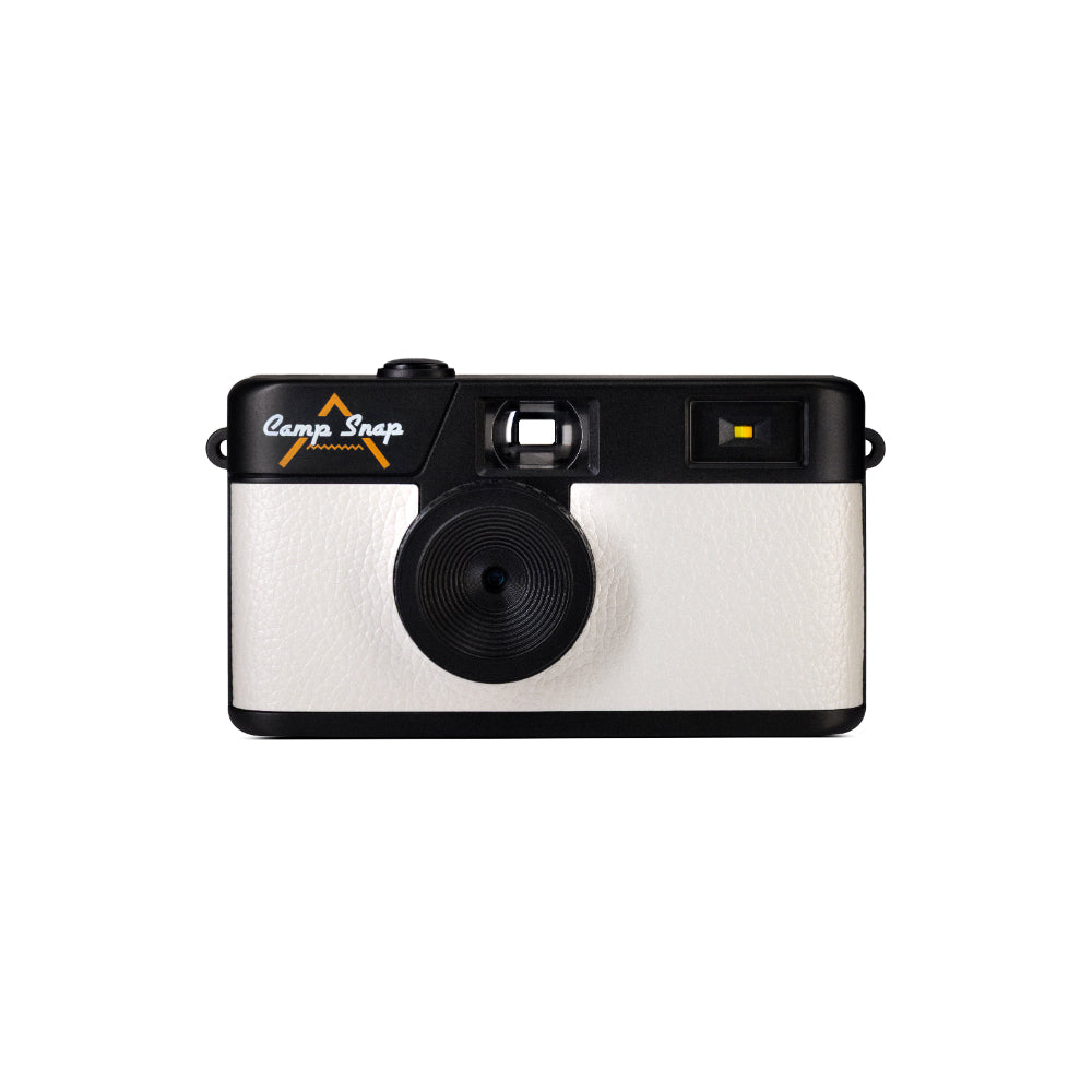 Camp Snap V105 Screen-Free Digital Camera | 8MP Point-and-Shoot Vintage Style, LED Flash, Rechargeable Battery, 500 Photos per charge, Includes 4GB Micro SD Card, for Kids and Adults, Arctic White