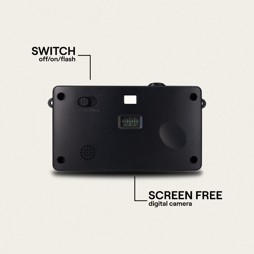 Camp Snap V105 Screen-Free Digital Camera | 8MP Point-and-Shoot Vintage Style, LED Flash, Rechargeable Battery, 500 Photos per charge, Includes 4GB Micro SD Card, for Kids and Adults, Arctic White