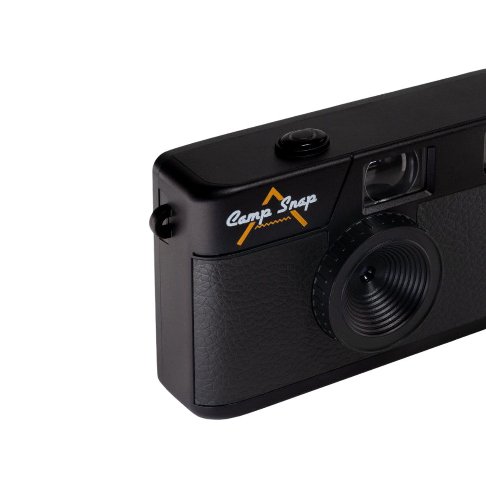 Camp Snap V105 Screen-Free Digital Camera | 8MP Point-and-Shoot Vintage Style, LED Flash, Rechargeable Battery, 500 Photos per charge, Includes 4GB Micro SD Card, for Kids and Adults, Stealth Black